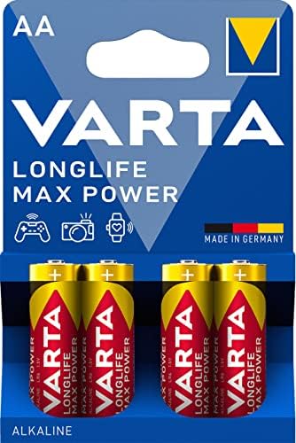 Varta 4706 Alcalina Max Tech AA Baterias, 4 pacote