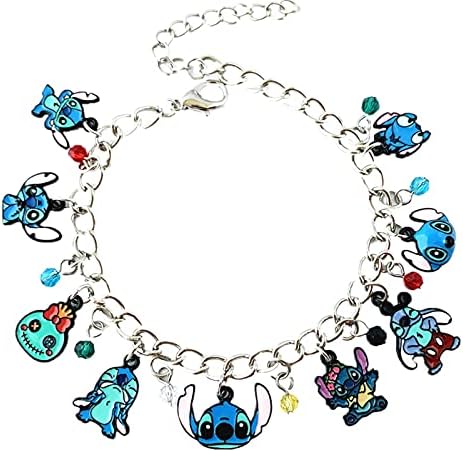 Twin Six Stith Bracelet Charm, Anime Cartoon Cosplay Bracelets de corrente de mão, presentes para mulheres e meninas