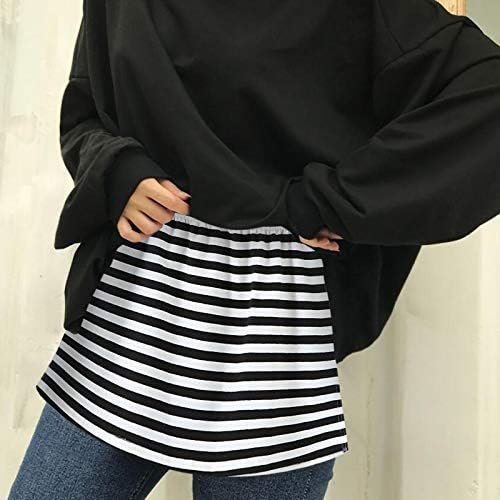 Camas de camadas em camadas Extender para mulheres de tamanho superior camisa de varredura mais baixa FALTA MINI SAIR