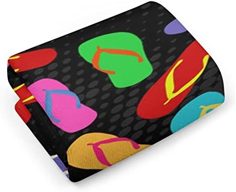 Toalhas de pano de pano colorido de chinelos coloridos 28,7 x13.8 face fibra de fibra superfina toalhas altamente absorventes toalhas