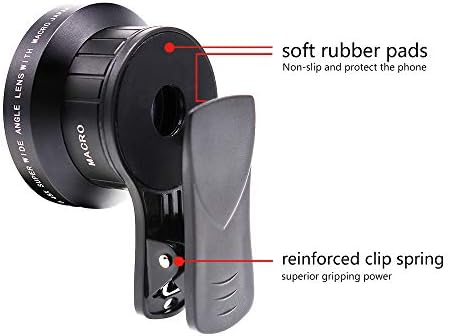 Kit de lente da câmera do telefone Jongsun, Pro 2 em 1 Universal 0,45x Lens de largura de largura, lente macro 15x, compatível com