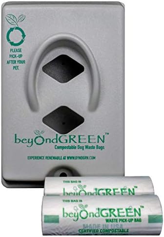BeyondGreen Plant Based Dog Sags for Park Dispenser - 200 Bag Roll - 8 em x 13 em