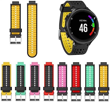 Fehauk Soft Silicone Watch Strap Substacement Wrist Watch Band para Garmin Forerunner 220/230/235/620/630 WatchBand com ferramentas