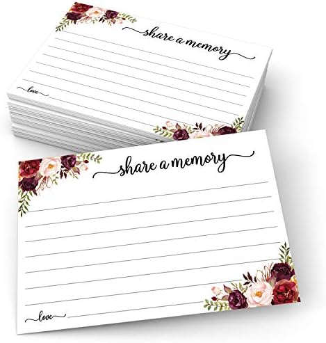 321DONE Compartilhe um cartão de memória 4 x 6 rosas vermelhas florais - para casamento de casamento fúnebre para o fúneiro