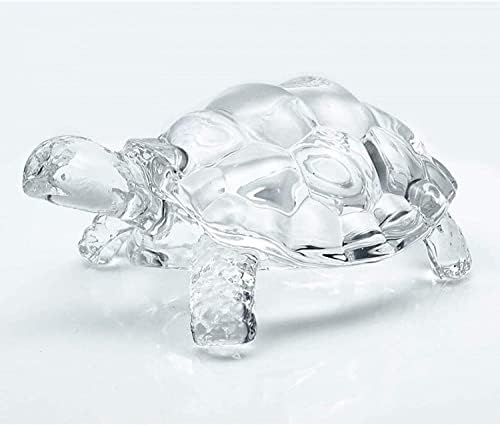 Tartaruga chinesa de Khandekar Feng Shui, estatueta de tartaruga de cristal, estátua Lucky Gift of Good Health; Prosperidade -