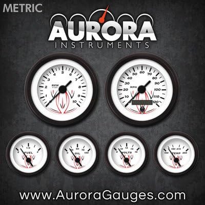 Aurora Instruments 4695 conjunto de 6 bitola métrica branca