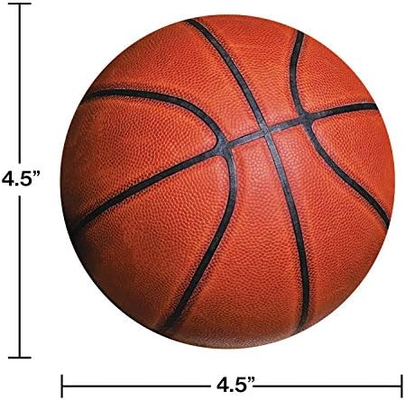 Convite criativo de festa de basquete esportivo de conversão esportiva, 5 x 8,5 polegadas, laranja