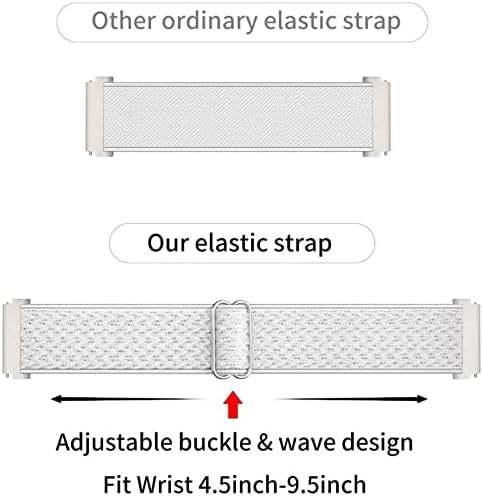 Bandas de nylon elástico uhkz compatíveis com fitbit versa/versa 2/versa lite/versa se para homens, manipulabiliza de tecido esportivo