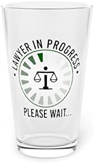 Cerveja de vidro de cerveja 16oz de graduação futura legislação humorística do advogado do advogado 16oz