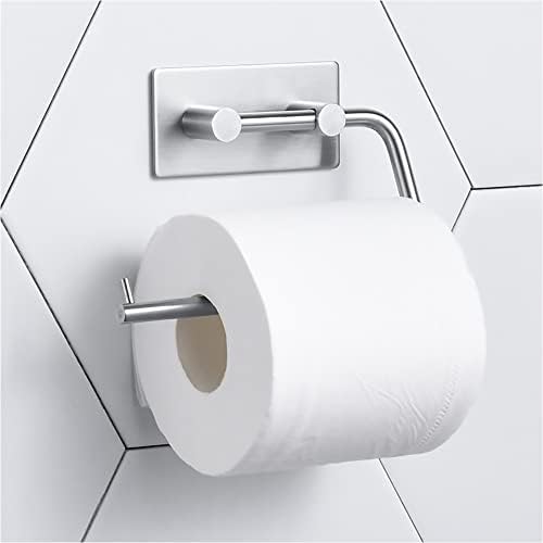 GMG Adesivo Papel de papel higiênico Níquel escovado, suporte de rolo de papel higiênico para trailer, banheiro, toalha