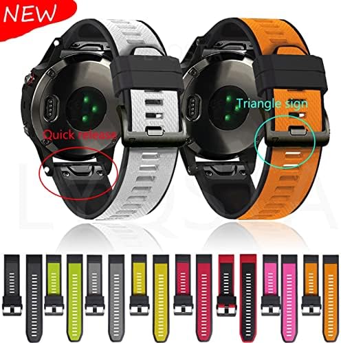 Nanwn 26 22mm Silicone Retirada Relógio Relógio Banda de vigia para Garmin Fenix ​​6x 6 6s Pro 5x 5 mais 3HR Enduro SmartWatch EasyFit Wrist Strap