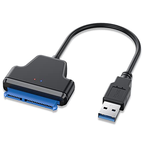 Deligando o cabo SATA para USB, USB 3.0 para SATA III Adaptador de driver duro compatível com HDD e SSD de 2,5 polegadas,