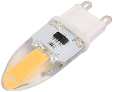 X-DREE AC 220V 6W COB LED LED LUZ LUZ SILICONE Lâmpada Dimmível G4 2P 1505 Branco quente (Lampada al Silicio A Luc-E diurna