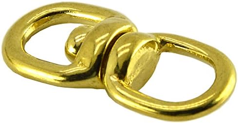 Okones de 50 mm de comprimento/11 mm de gancho de gancho sólido anel de bronze para correia cinturão de couro de couro DIY