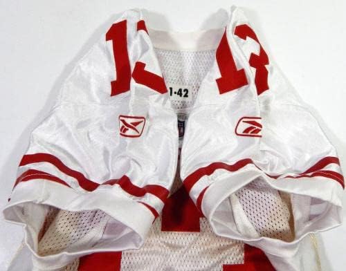 2011 San Francisco 49ers Joe Hastings 13 Jogo emitiu White Jersey 42 DP41580 - Jerseys de jogo NFL não assinado usada
