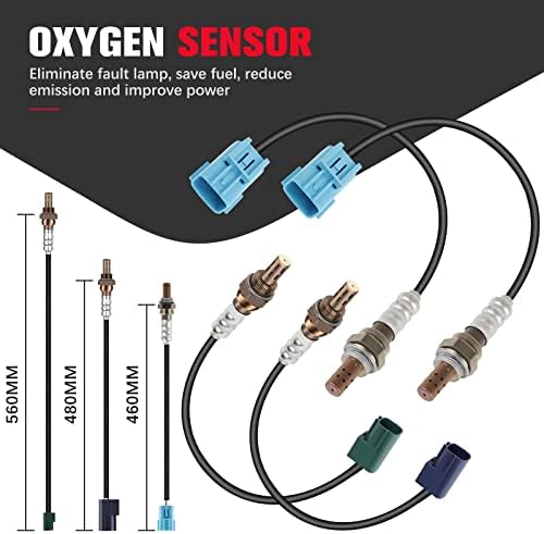 Sensor de oxigênio qijiauto o2 a montante e a jusante 13675 234-3113 250-24403 Compatível com Infiniti FX35 2003-2006 para Infiniti FX45 2003-2008