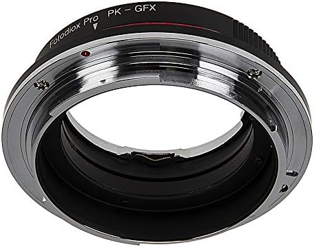 Fotodiox DLX Montagem do adaptador compatível com lentes Pentax K AF para Fujifilm GFX G-Mount Câmeras sem espelho