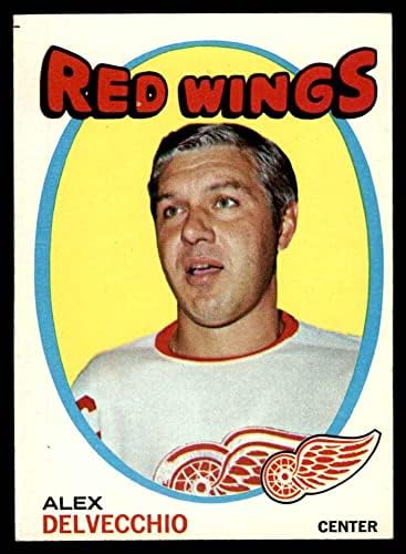 1971 Topps # 37 Alex Delvecchio Detroit Red Wings Ex Red Wings