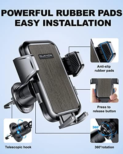Guanda Technologies co., Ltd. Montagem do telefone para o suporte do carro para ventilação do carro Mount 360 ° Rotação