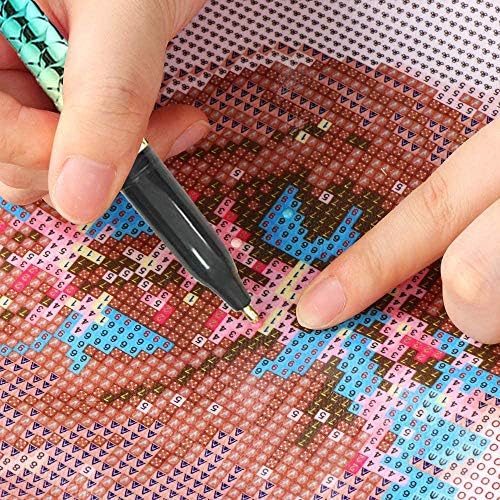 4pcs Diamond Painting Pens com Kits de Diamonds Cross Stitch, canetas de ponto de perfuração Pens de sereia DIY 5D Diamond