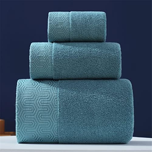 Toalhas de banho em cores sólidas TJLSS, 1 toalhas de banho grandes, 1 toalhas de mão 1 toalhas de rosto, toalhas de banheiro absorvente de algodão macio