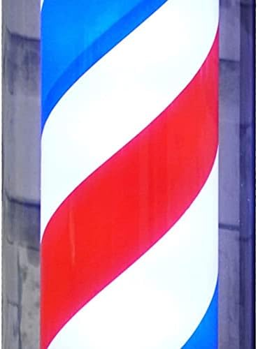 Dragonfy Flashings Pólo de barbeiro LED, barbeiros Logotipo de salão de cabeleireiro LED Turn Retro barbeiro rotativo caixa de economia de energia ao ar livre/68x26cm/26.77x10.23in