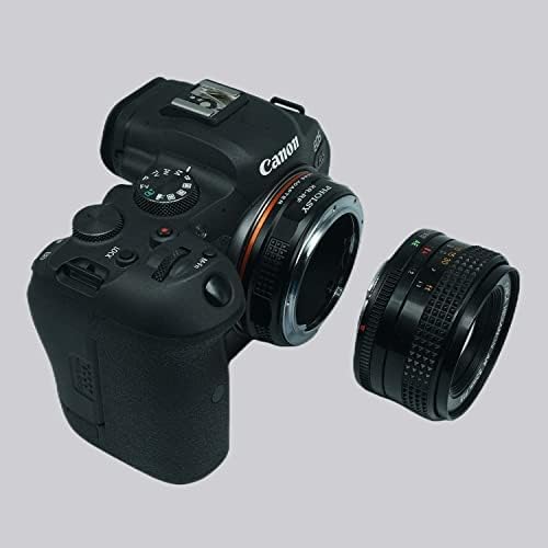Adaptador de montagem de lentes Pholsy Compatível com a lente Konica AR para o corpo da câmera de montagem em EOS RF para