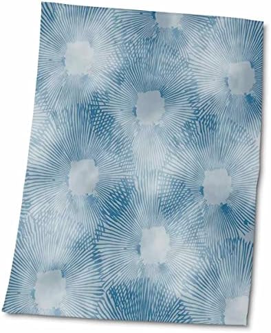 3drose PS Resumo - Círculos abstratos azuis - toalhas