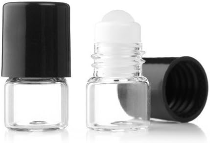 Grand Parfums vazios 1ml Micro mini Rollon Dram Garrafas de vidro com bolas de rolo de vidro - aromaterapia recarregável Rollo