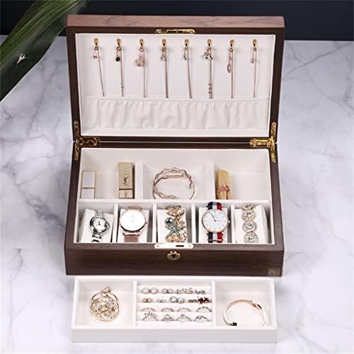Dann Ring Caixa de trava vintage Vestir caixa de jóias caixa de bloqueio de bloqueio de bloqueio de bloqueio de bloqueio de bloqueio