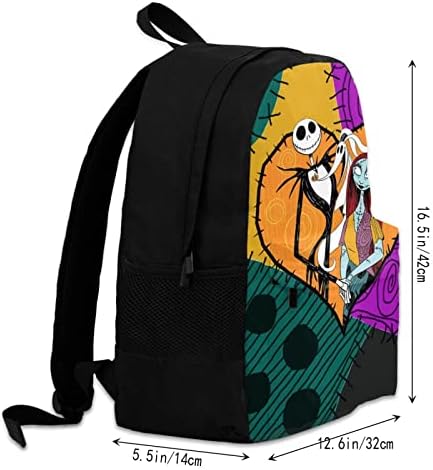 O pesadelo antes do Natal Backpack Simple Mochila de grande capacidade Saco de laptop Backpack Casual Travel Backpack