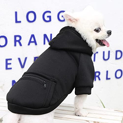 Suéter de cachorro menina tamanho grande cachorro outono e bolso de inverno moletom com zíper cinza zíper de roupas de