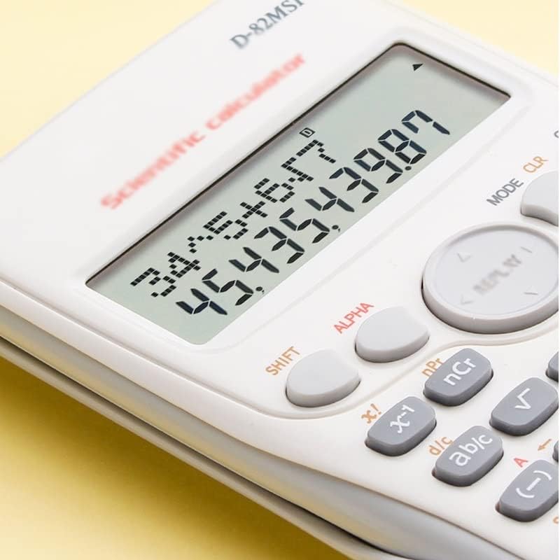 Calculadora científica digital de ganfanren 240 funções 82ms estatísticas matemática 2line exibir d-82msp para escola estudantil (cor: branca, tamanho