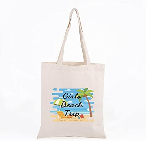 WCGXKO Girls Trip Tote Tote Bag Girls Weekend Girls Trip Gift para besties de amantes de praia