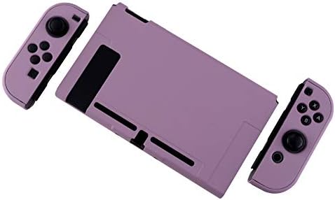 Capa de caso de proteção Playvital para Nintendo Switch Console, protetor de proteção portátil Hard Shell para JoyCon - Violet