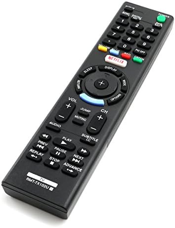 AIDITIYMI RMT-TX102U Remote Control Replace for Sony TV KDL-32R500C KDL-32W650D KDL-40R510C KDL-40R530C KDL-40W600D KDL-48R510C KDL-48R530C KDL-48R550C KDL-48W600D KDL-48W650D KDL-55W6500D KDL-55W650D