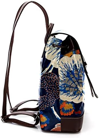 Mochila laptop VBFOFBV, mochila elegante de mochila de mochila casual bolsa de ombro para homens, corante japonês Impresso Folhas retrô