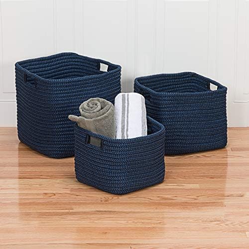 Colonial Mills Carter Basket, 15 x15 x16 , azul