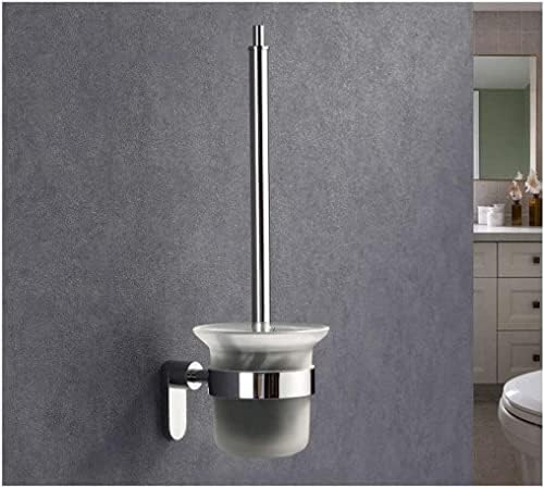 Escova de vaso sanitário para porta de malha de montagem na parede do banheiro, pincel de vaso sanitário e suporte de