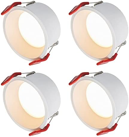 Sduytdg 2.5/3.5/4.5 polegadas ROBET ROBEND ROBENCIDADE PODE LIGHTILHO DE LIMPO DE MONTAGEM LUZ DE TETO DE MONTAGEM 5W, 10W, 15W, 18W, 24W Luz de wafer 4pack, 10pack Spotlights