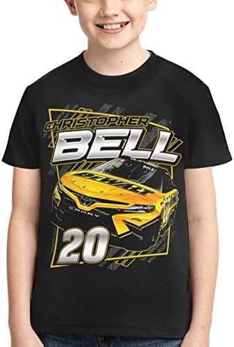 Asfrsh Christopher Bell 20 camisa para menina adolescente e garoto impressão de manga curta camiseta atlética de camiseta clássica