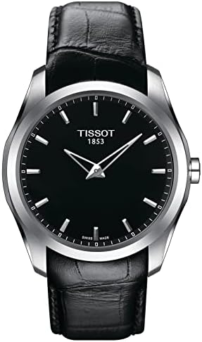 Tissot T0354461605100 Couturier Analog Display Swiss Quartz Black Watch