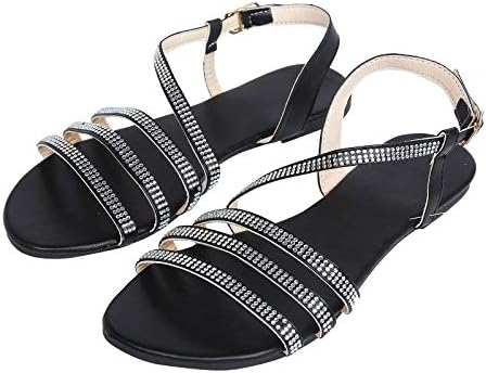 Rvide Sandals for Women Casual Summer, Sandálias planas femininas sandálias de fivela sandálias de verão sandálias