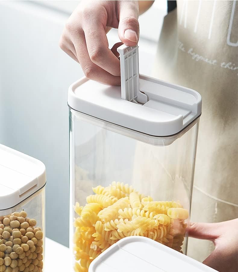 Uysvgf Cereal de cozinha em casa Snack selado Jarra de armazenamento Recipientes de armazenamento de alimentos à prova