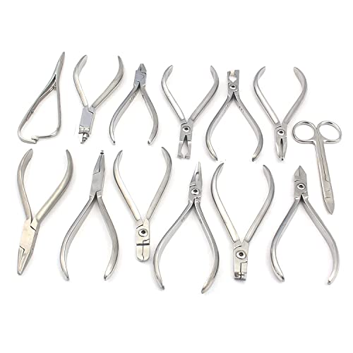 Conjunto de 13 Ortodontics Scisors Bracket Holder Wire Bender Pelas da G.S Online Store