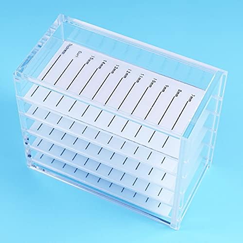 Caixa de armazenamento de extensão de cílios de cílios Organizador de cílios Organizador Organizador de placa de armazenamento