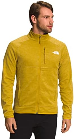 The North Face Men's Canyonlands Full Zip, Heather de ouro mineral, grande