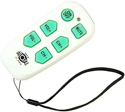 Universal Big Button TV Remote - EasyMote | Litada de retroiluminação, uso fácil, inteligente, aprendizado de televisão