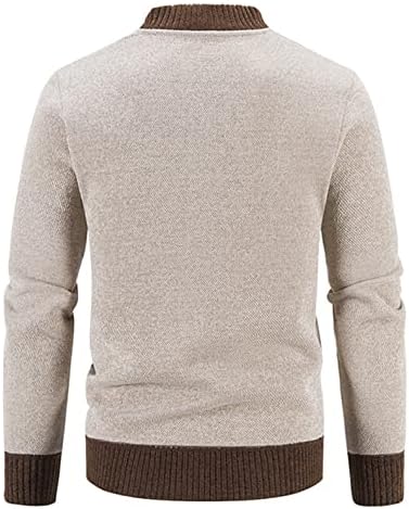 Jaqueta de inverno Xiaxogool masculina, masculino casual stand stand zipper suéter cardigan slim fit tops coat OuterWarware
