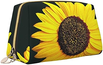 Ognot Bloom Sunflower Impresso Big Travel Makeup Saco para bolsa, bolsa de higieness portátil para mulheres Organizador